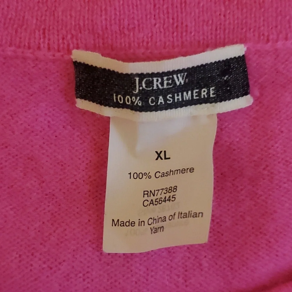 J. Crew Hot Pink Short-Sleeve Sweater